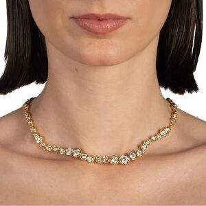 Alexis Bittar • Asterales All around CZ Gold Riviera Necklace